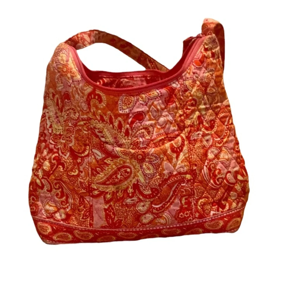 Vera Bradley Large hobo shoulder bag in Sherbet - Picture 1 of 8